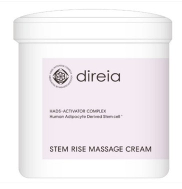 Professional massage cream for lifting and skin restoration with peptides and growth factors DIREIA STEM RISE MASSAGE CREAM