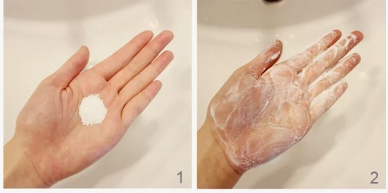 Enzyme powder foam
