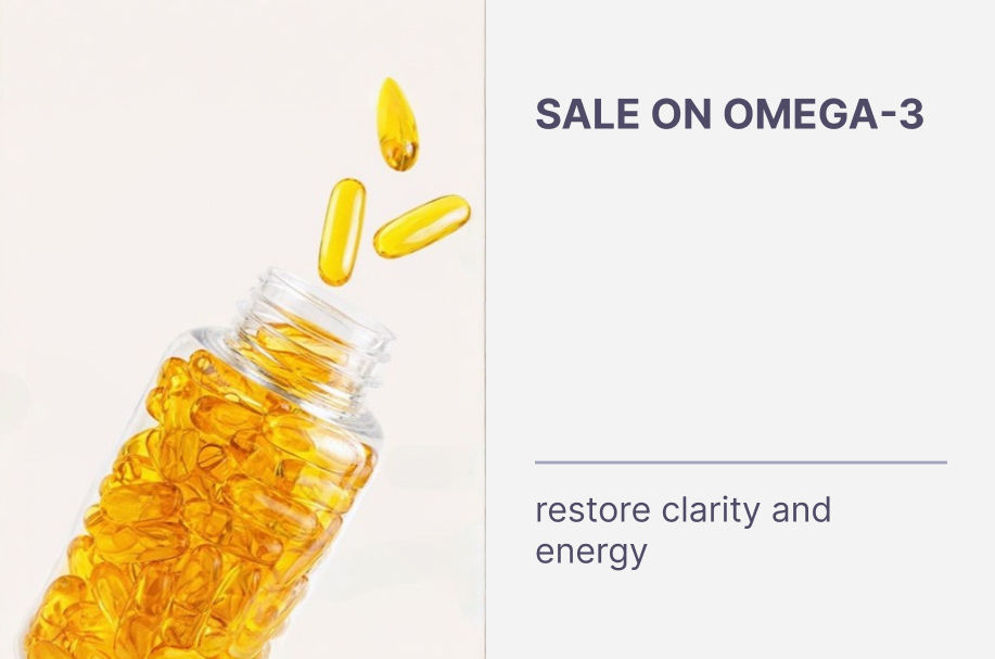 Omega-3 Sale: Restore Clarity & Energy