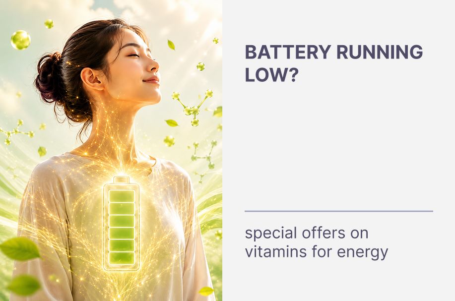 Battery Running Low? 🔋 Special Offers on Vitamins for Energy