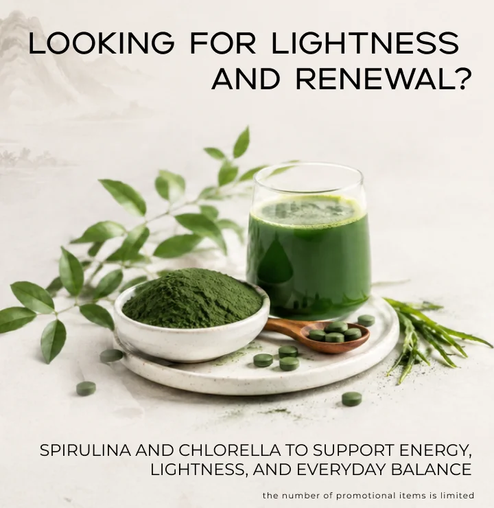 spirulina and chlorella