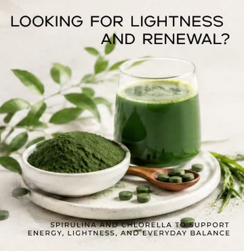 spirulina and chlorella