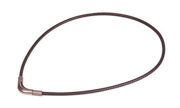Titanium necklace Phiten X100 RAKUWA (brown, 40 cm)