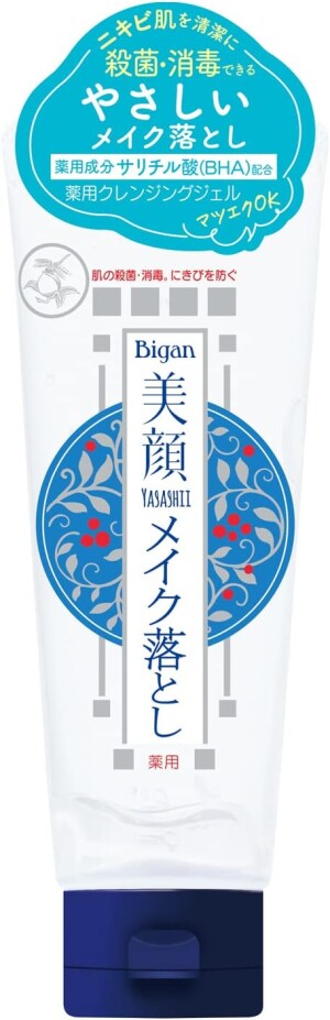 Meishoku Bigan Facial Medicated Cleansing Gel with Salycilic Acid and Plant Extracts