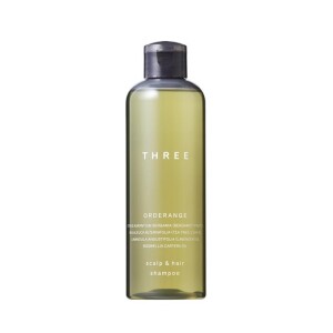 THREE Scalp & Hair Orderange Shampoo R for Deep Cleansing and Hair Strength