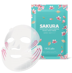 NMN ATHLETE VICELaBo SAKURA Hypertonic Moisturizing Facial Sheet Mask