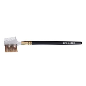 HAKUHODO Brow Comb Brush Transparent S195Bk