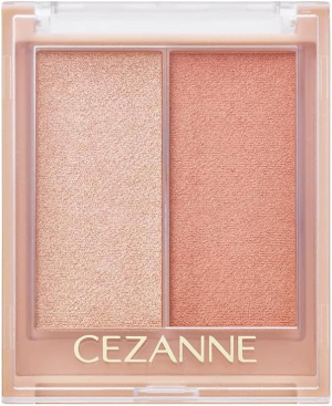 Creamy Highlighter-Blush with a Wet Look Glow CEZANNE Face Glow Color