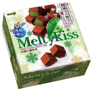Chocolate with green tea MEIJI Melty Kiss First Flush Green Tea