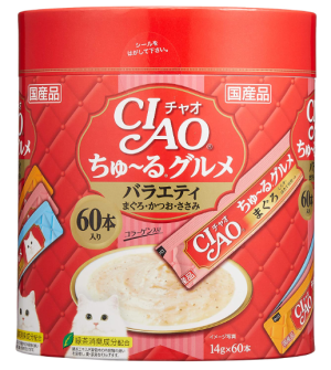 CIAO Churu Gourmet Cat Treats with Collagen and Green Tea Extract