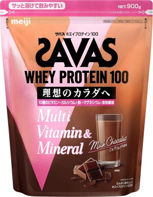 Meiji SAVAS Whey Protein 100 Milk Chocolate Flavor