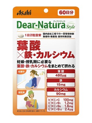 Asahi Dear-Natura Style Folic Acid + Iron + Calcium