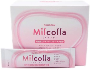 Suntory Milcolla Collagen + Ceramides + Vitamin C + Elastin Hair Skin & Nail Supplement