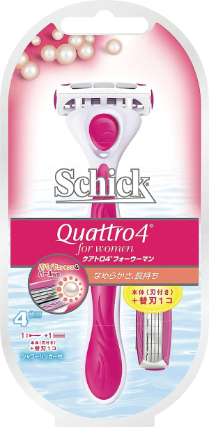 Four-Blade Razor for Sensitive Skin Schick Quattro 4 For Women