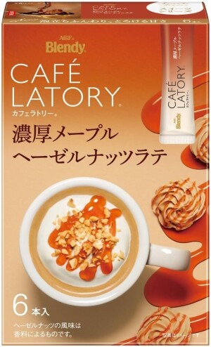 AGF Blendy Cafe Latory Stick Rich Maple Hazelnut Latte