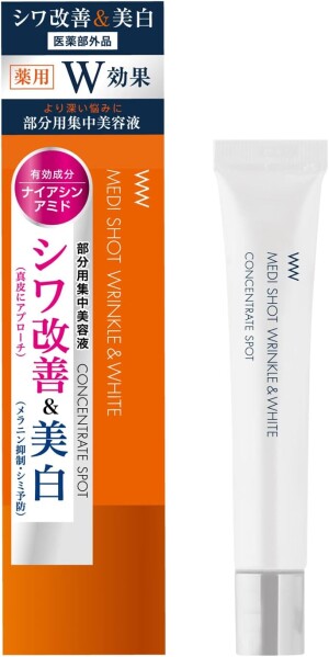 Meishoku Medi Shot Wrinkle & White Concentrate Spot Serum Niacinamide & CICA