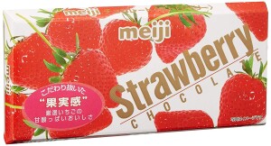 Strawberries in chocolate from Meiji