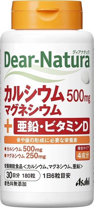 Asahi Dear-Natura Calcium + Magnesium + Zinc + Vitamin D