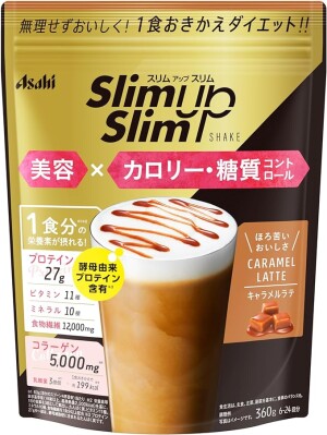 Asahi Slim Up Slim Shake Caramel Latte with Collagen and Lactobacteria