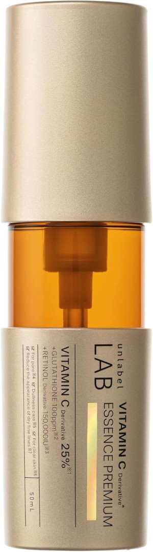 Unlabel Lab 25 % Vitamin C 100MPa Premium Essence Against Skin Dullness, Wrinkles and Enlarged Pores