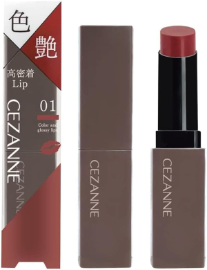 Lasting Lipstick with a Gel Fixing Finish CEZANNE Lip Color Shield
