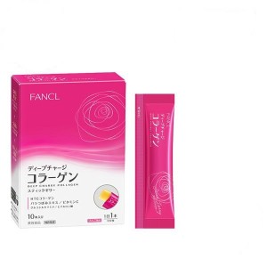 FANCL Deep Charge HTC Collagen & Pose Extract Rejuvenating Beauty Jelly Sticks (30 days)