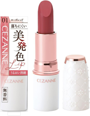 CEZANNE Lasting Stay Lip Color Lipstick with a Skin-Care Formula
