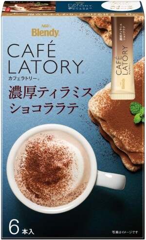 AGF Blendy Cafe Latory Stick Rich Tiramisu Chocolate Latte