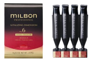 Milbon VITALIZING DIMENSION No.6 Weekly Booster Serum for Intensive Restoration of Hair Firmness and Elasticity