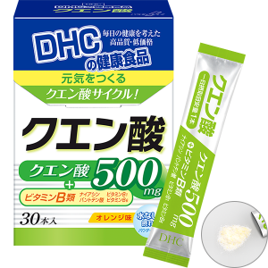 DHC Citric Acid in Stick Packs for Stamina Boost with Orange Flavor