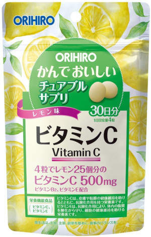 Orihiro Chewing Vitamin C (Lemon)