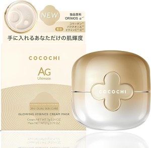 Two-Step Anti-Aging Skincare Cocochi AG Ultimate Glowing Essence Cream Mask for Skin Firmness and Radiance