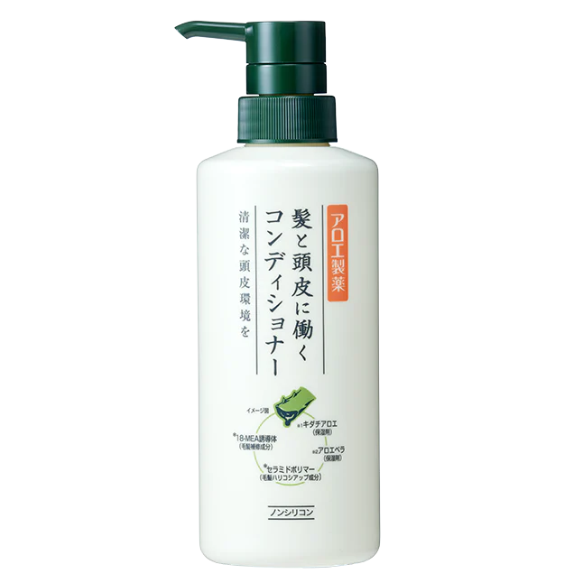 Kobayashi Revitalizing Moisturizing Conditioner with Aloe Extract and Ceramides for Healthy Hair and Scalp