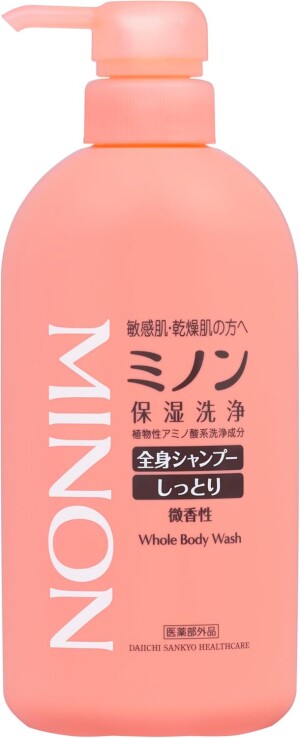 Daiichi-Sankyo MINON Whole Body and Hair Wash Moist Type for Dry Sensitive Skin