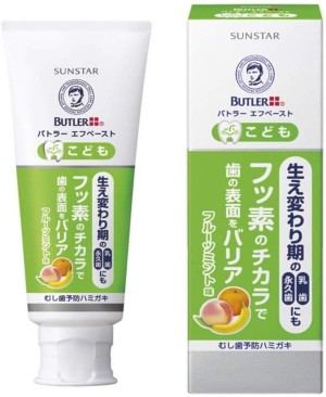 BUTLER F Paste Child Toothbrush with Fruity-Mint Flavor