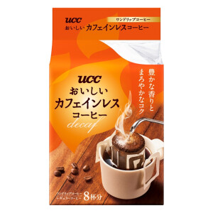 UCC Delicious Decaffeinated Drip Coffee with Mild Taste and Aroma