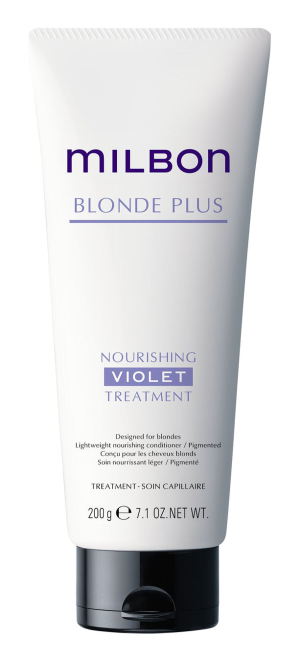 Milbon Blonde Plus Nourishing Violet Treatment for Bleached Hair with Yellow Neutralizing Effect