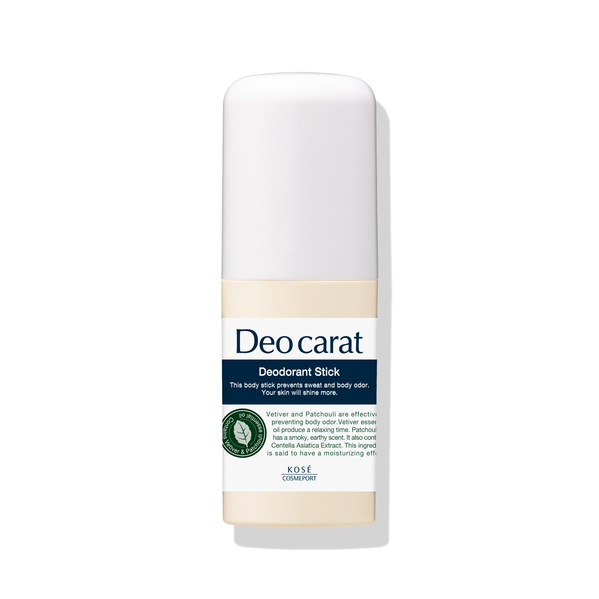KOSE Deo Carat Medicated Deodorant Stick for Long-Lasting Protection from Sweat and Odor