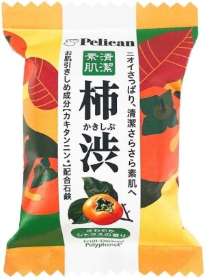 Pelican Refreshing Family Soap Persimmon Juice with Tannins & Green Tea Extract