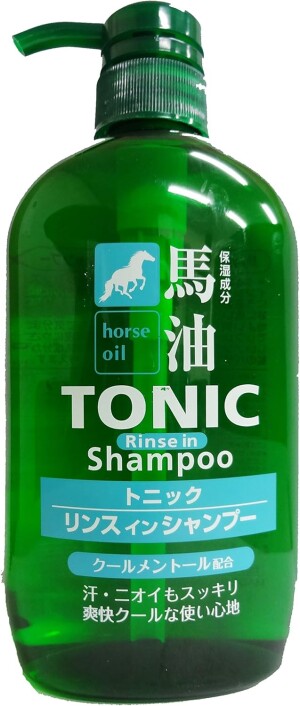 Kumano Cosmetics Horse Oil Tonic Rinse-in Shampoo