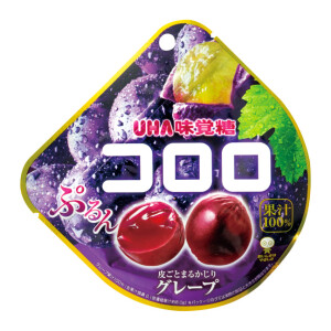 UHA Grape Chewing Candies with Collagen and Red Grape Juice