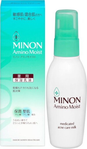 Daiichi-Sankyo MINON Amino Moist Medicated Acne Care Moisturizing Milk for Dry and Combination Skin Prone to Acne