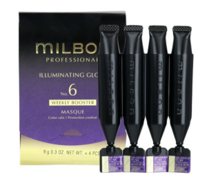 Milbon ILLUMINATING GLOW No.6 Weekly Booster Serum for Intensive Hair restoration, Smoothness and Shine