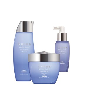 Milbon Aujua Growsive Hair Strengthening and Premature Graying Set