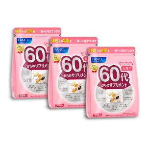 Trio Set: FANCL Good Choice Premuim Vitamins for Women 60+, 3 pcs