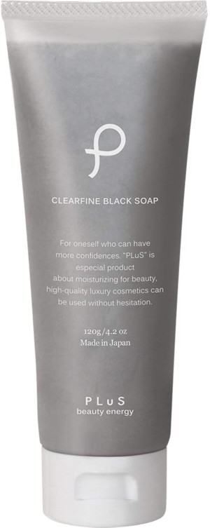 PLuS Clearfine Black Soap Charcoal & Silk Foam Cleanser