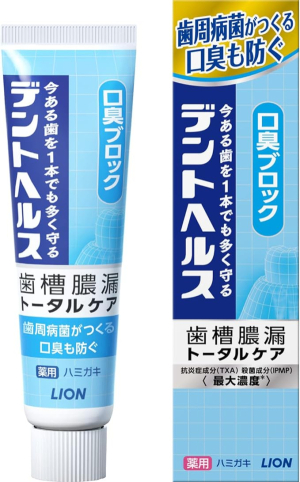 LION Dent Health Medicated Toothpaste Bad Breath Block